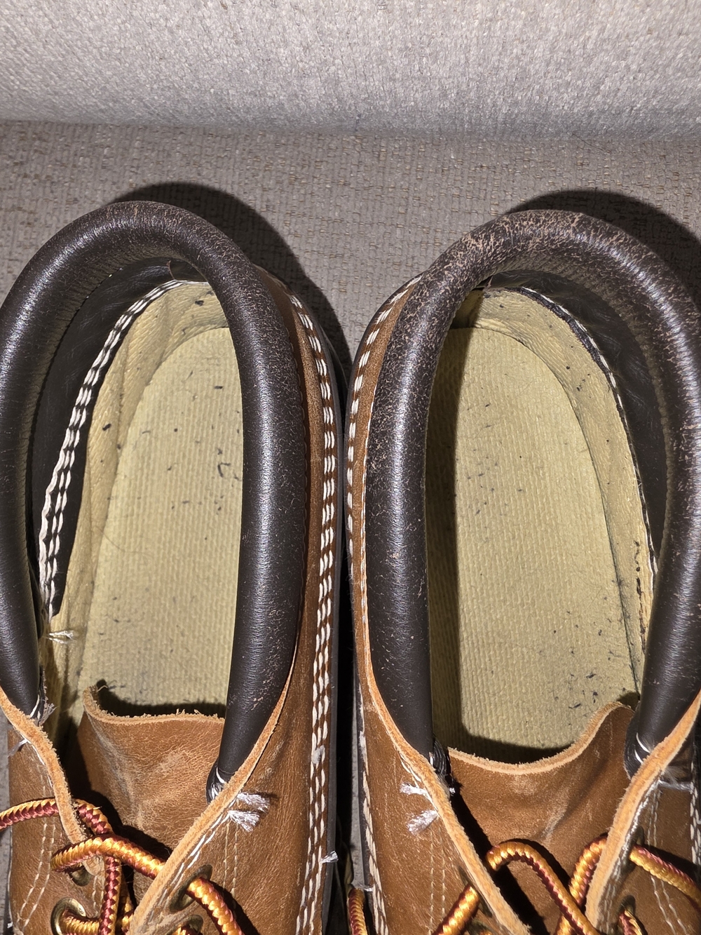LL BEAN Men's Two-Tone Brown Duck Boots - Casual Outdoor Shoes - Picture 2 of 7